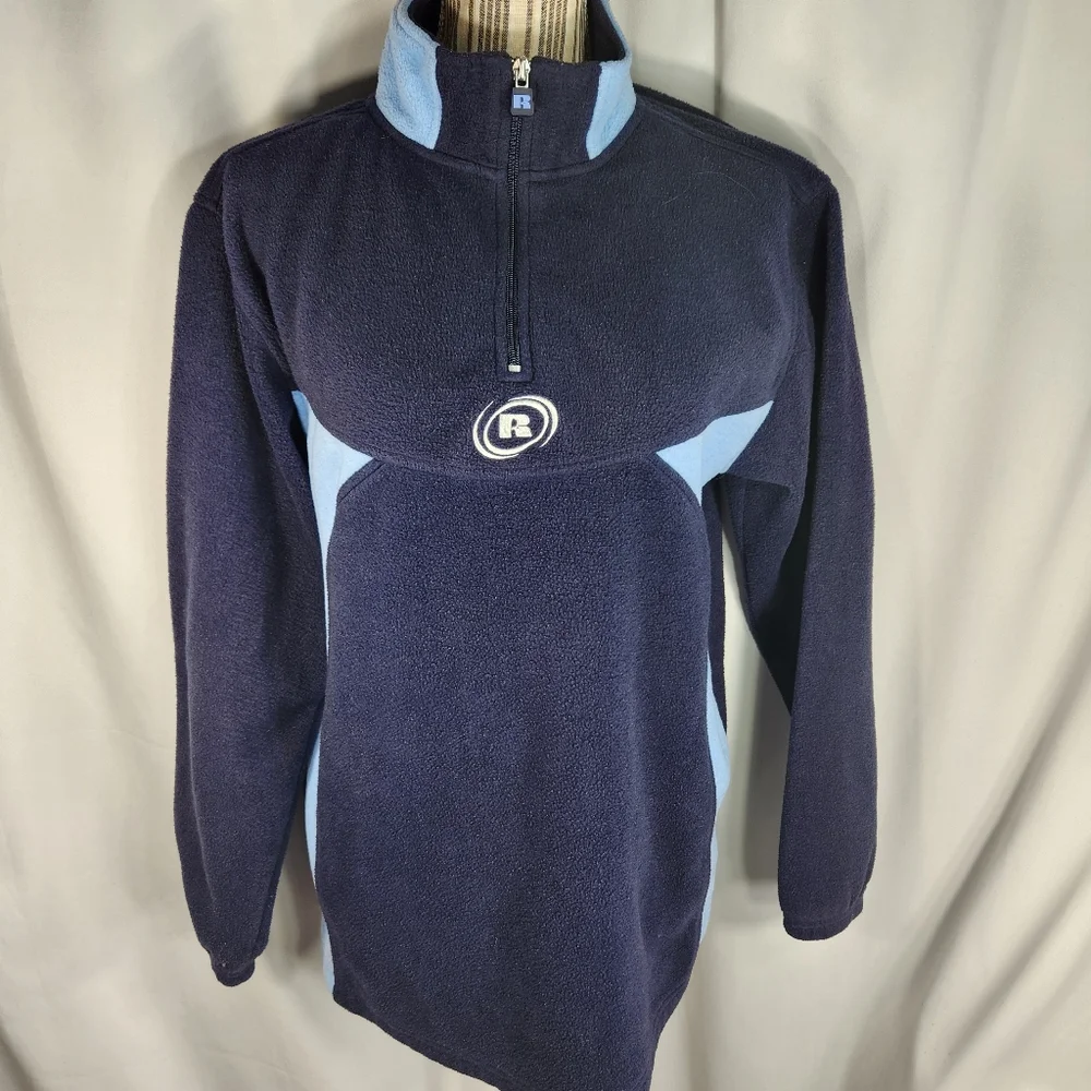 Russell Athletic Navy & Blue 1/4 Zip Jacket Size XLarge (18-20)